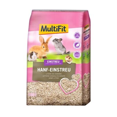 MULTIFIT Litière de fibre de chanvre 100L - Litière pour petits animaux MULTIFIT Litière de fibre de chanvre 100L - Litière pour petits animaux