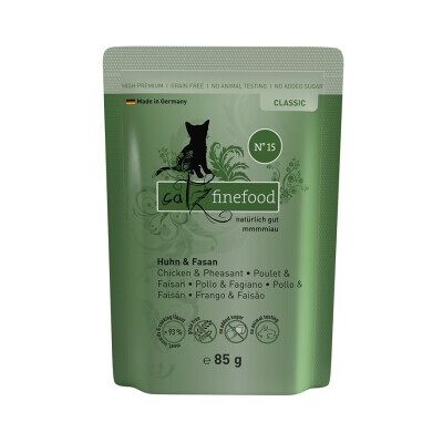 Catz finefood 8x85 g N° 15 poulet et faisan 8x85 g Catz finefood 8x85 g N° 15 poulet et faisan 8x85 g