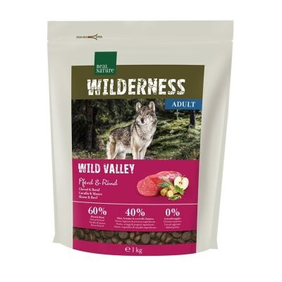 Real Nature Wilderness Vallée Sauvage Cheval et bœuf 1 kg Real Nature Wilderness Vallée Sauvage Cheval et bœuf 1 kg