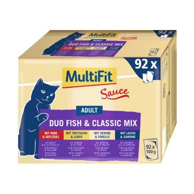 MultiFit Adult Sauce Duo Poisson & Mélange Classique - Nourriture pour chats MultiFit Adult Sauce Duo Poisson & Mélange Classique - Nourriture pour chats