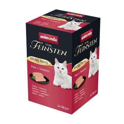 Nourriture humide Animonda vom Feinsten Délicat pour Chat Adulte - Dinde & Tomates - 36 x 100g Nourriture humide Animonda vom Feinsten Délicat pour Chat Adulte - Dinde & Tomates - 36 x 100g