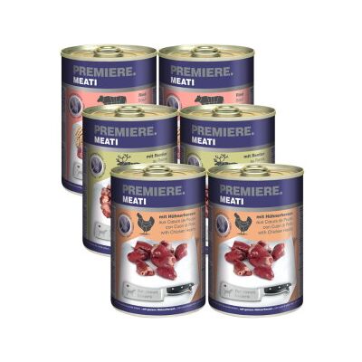 PREMIERE Meati - Nourriture Naturelle pour Chiens - Pack Mix 6 x 400 g PREMIERE Meati - Nourriture Naturelle pour Chiens - Pack Mix 6 x 400 g