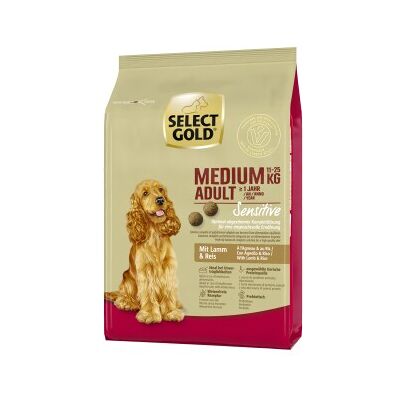 Select Gold Sensitive pour chiens adultes de taille moyenne Select Gold Sensitive pour chiens adultes de taille moyenne