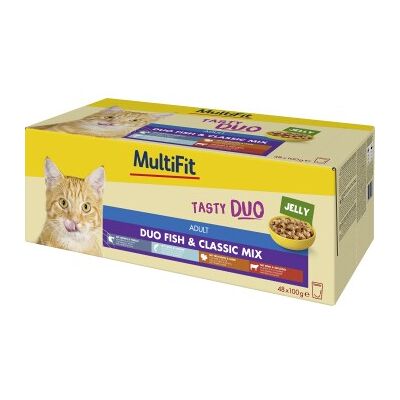 MultiFit Adult Jelly Duo Fish & Classic Mix - Nourriture pour chats MultiFit Adult Jelly Duo Fish & Classic Mix - Nourriture pour chats