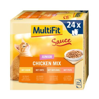 MultiFit Kitten Mix 24x100G - Nourriture pour chatons MultiFit Kitten Mix 24x100G - Nourriture pour chatons