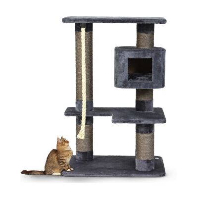 Arbre à Chat AniOne Candy Gris - Grand, Élégant & Stable Arbre à Chat AniOne Candy Gris - Grand, Élégant & Stable