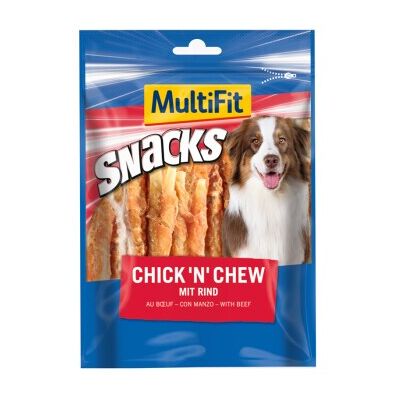 Collations pour chiens MultiFit N°4 Bœuf & Poulet - 500g Gros paquet Collations pour chiens MultiFit N°4 Bœuf & Poulet - 500g Gros paquet