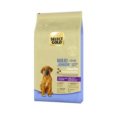 Select Gold Sensitive Maxi Junior Agneau Saumon Pommes de Terre - Nourriture pour chiens Select Gold Sensitive Maxi Junior Agneau Saumon Pommes de Terre - Nourriture pour chiens