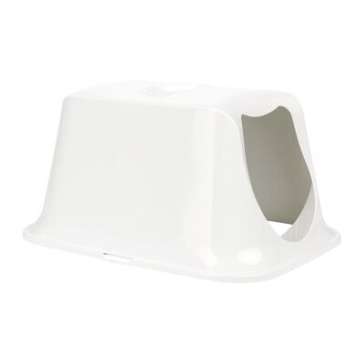 FIT+FUN Couvercle de toilettes pour chat Mix & Match Classic blanc FIT+FUN Couvercle de toilettes pour chat Mix & Match Classic blanc