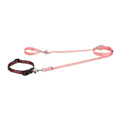 Ensemble Collier + Laisse FIT+FUN - Saumon - 2m réglable, Collier continu, 4 couleurs Ensemble Collier + Laisse FIT+FUN - Saumon - 2m réglable, Collier continu, 4 couleurs