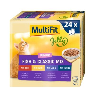MultiFit Junior Jelly Fish & Classic Mix - Nourriture pour animaux MultiFit Junior Jelly Fish & Classic Mix - Nourriture pour animaux