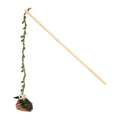 AniOne liège canne à pêche petits oiseaux 40 cm AniOne liège canne à pêche petits oiseaux 40 cm