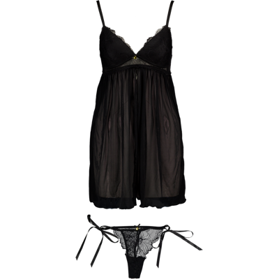 Zeeman Nuisette avec string - Noir L Zeeman Nuisette avec string - Noir L