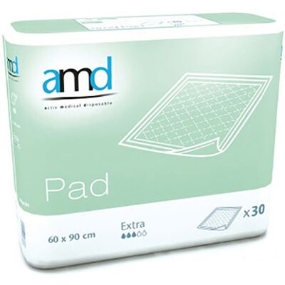 AMD Pad Extra Alèses 60 x 90 cm 30 Pièces AMD Pad Extra Alèses 60 x 90 cm 30 Pièces