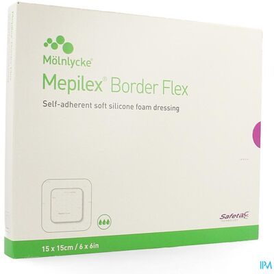 Mepilex Border Flex Pansement15 x 15 cm 5 Pièces Mepilex Border Flex Pansement15 x 15 cm 5 Pièces
