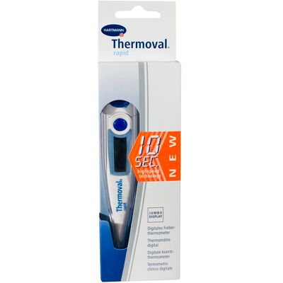 Hartmann Thermoval Rapid Modèle - Thermomètre Numérique - Blanc - Mesure de fièvre Hartmann Thermoval Rapid Modèle - Thermomètre Numérique - Blanc - Mesure de fièvre
