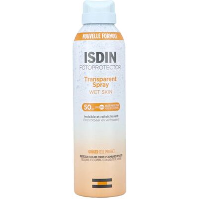 Spray solaire transparent Wet Skin SPF50 Isdin Spray solaire transparent Wet Skin SPF50 Isdin