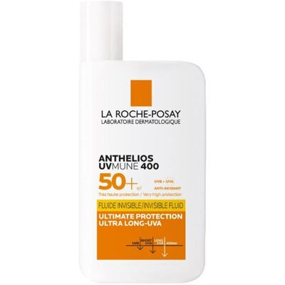 La Roche-Posay Anthelios UVMune 400 Fluide Invisible SPF 50+ - 50ml - Crème Solaire Visage La Roche-Posay Anthelios UVMune 400 Fluide Invisible SPF 50+ - 50ml - Crème Solaire Visage