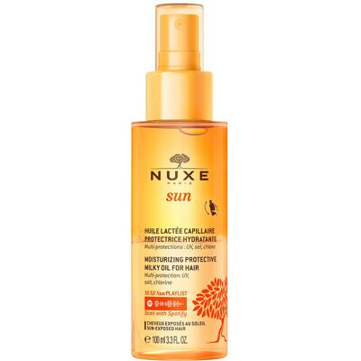 NUXE Sun Huile Lactée Hydratante Protectrice pour Cheveux (100ml) NUXE Sun Huile Lactée Hydratante Protectrice pour Cheveux (100ml)