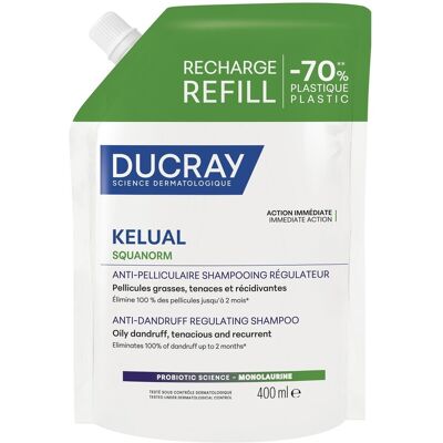 Ducray Kelual Squanorm Recharge Shampoo Pellicules Grasses 400 ml Ducray Kelual Squanorm Recharge Shampoo Pellicules Grasses 400 ml