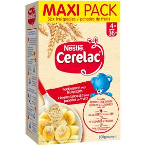Nestlé Cerelac Aliments pour Bébé - Morceaux de Biscuit Granulés 4+ Mois Maxi Pack 800g Nestlé Cerelac Aliments pour Bébé - Morceaux de Biscuit Granulés 4+ Mois Maxi Pack 800g