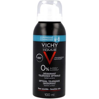 Déodorant Spray Homme Vichy 48H Hypoallergénique, Sans Alcool, Peau Sensible, 100ml Déodorant Spray Homme Vichy 48H Hypoallergénique, Sans Alcool, Peau Sensible, 100ml