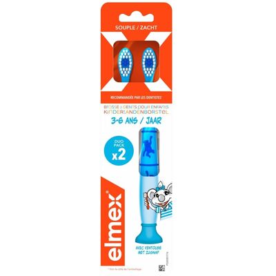 Elmex Brosse à Dents Enfant 3-6 Ans Souple Duopack Elmex Brosse à Dents Enfant 3-6 Ans Souple Duopack