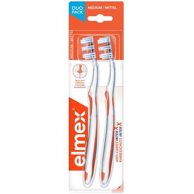 Elmex Brosse à Dents Protection Caries Duopack Elmex Brosse à Dents Protection Caries Duopack