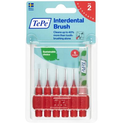 Tepe Interdental Brush 0,50Mm Rouge Q6 Tepe Interdental Brush 0,50Mm Rouge Q6
