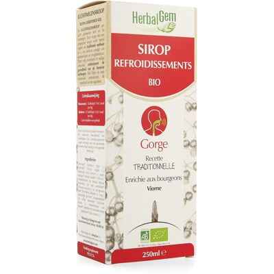 Herbalgem Sirop pour les Refroidissements Bio 250 ml Herbalgem Sirop pour les Refroidissements Bio 250 ml