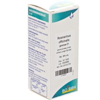 Rosmarinus Officinalis Gemmo D1 60 Ml Boiron Rosmarinus Officinalis Gemmo D1 60 Ml Boiron