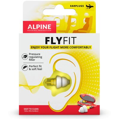 Alpine FlyFit Bouchons d'oreille - Voyage & Sommeil Alpine FlyFit Bouchons d'oreille - Voyage & Sommeil
