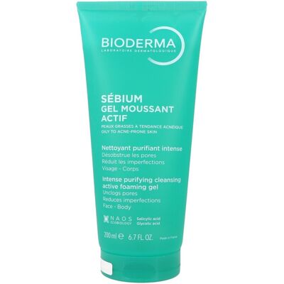 Bioderma Sébium Gel Moussant Actif Gel Nettoyant (200 ml) Bioderma Sébium Gel Moussant Actif Gel Nettoyant (200 ml)
