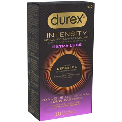 Durex Intensity 10 Préservatifs Extra Lube Durex Intensity 10 Préservatifs Extra Lube