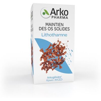 Complément de calcium Lithothamne d'Arkopharma - 45 Capsules Complément de calcium Lithothamne d'Arkopharma - 45 Capsules
