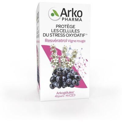 ARKOPHARMA - Arko Resveratrol 45 Gelules ARKOPHARMA - Arko Resveratrol 45 Gelules