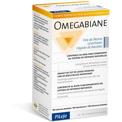Pileje Omegabiane Huile de Foie de Morue 80 Capsules Pileje Omegabiane Huile de Foie de Morue 80 Capsules