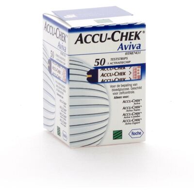 Tire de test de glucose Roche Accu-Chek Aviva - 50 pièces Tire de test de glucose Roche Accu-Chek Aviva - 50 pièces