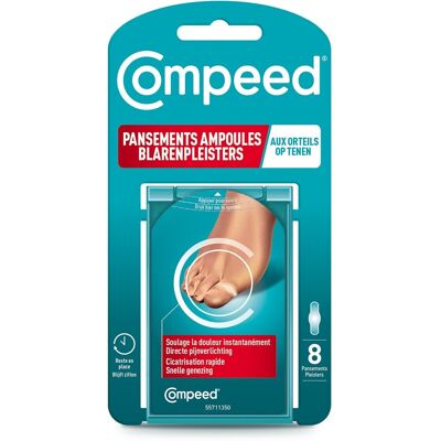 Compeed Pansement Ampoules Orteil 8 Pieces Compeed Pansement Ampoules Orteil 8 Pieces