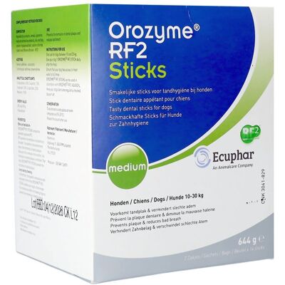 Orozyme RF2 Sticks Appétents Pour Chiens Medium 28 Pièces Orozyme RF2 Sticks Appétents Pour Chiens Medium 28 Pièces