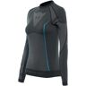 DAINESE Dry LS Lady, T-shirt thermique pour la moto, Noir-Bleu