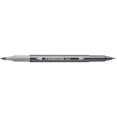 Staedtler 3001-82 Lot de 10 feutres aquarelle double fibre Journey, gris clair, pointe fine et pointe pinceau flexible, aquarellable à l'eau, 10 feutres gris clair Staedtler 3001-82 Lot de 10 feutres aquarelle double fibre Journey, gris clair, pointe fine et pointe pinceau flexible, aquarellable à l'eau, 10 feutres gris clair