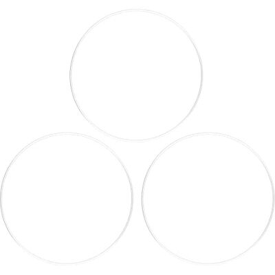 Ideen mit Herz Lot de 3 anneaux en métal pour bricolage 3 mm d'épaisseur Diamètre 20 cm Anneaux métalliques en fer Idéal pour attrape-rêves, macramé, fleurs séchées Décoration murale (blanc) Ideen mit Herz Lot de 3 anneaux en métal pour bricolage 3 mm d'épaisseur Diamètre 20 cm Anneaux métalliques en fer Idéal pour attrape-rêves, macramé, fleurs séchées Décoration murale (blanc)