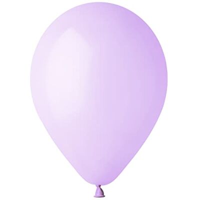 Ciao Lot de 100 ballons en latex naturel de qualité supérieure G120 (Ø 33 cm / 13 "), violet lilas pastel Ciao Lot de 100 ballons en latex naturel de qualité supérieure G120 (Ø 33 cm / 13 "), violet lilas pastel