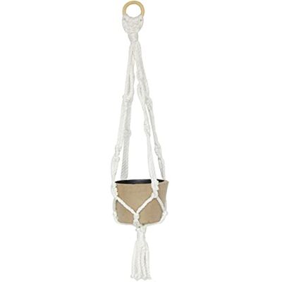 décopatch HD069C Grand macramé avec cache-pot en papier mâché 12,5 cm Pour décoration d'intérieur Facile à décorer Marron carton 1 pièce décopatch HD069C Grand macramé avec cache-pot en papier mâché 12,5 cm Pour décoration d'intérieur Facile à décorer Marron carton 1 pièce
