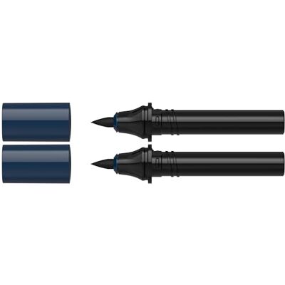 Schneider Paint-It Twinmarker 040 Lot de 2 cartouches d'encre à base d'eau aux couleurs intenses pour utilisation sur papier, 95% plastique recyclé, noir 001 Schneider Paint-It Twinmarker 040 Lot de 2 cartouches d'encre à base d'eau aux couleurs intenses pour utilisation sur papier, 95% plastique recyclé, noir 001