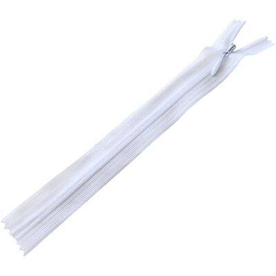 AERZETIX C60320 Lot de 10 Fermetures éclair invisibles 16 cm non-séparables fermeture à glissière crémaillère couleur blanc maroquinerie jean pantalon robe jupe curseur couture vêtement AERZETIX C60320 Lot de 10 Fermetures éclair invisibles 16 cm non-séparables fermeture à glissière crémaillère couleur blanc maroquinerie jean pantalon robe jupe curseur couture vêtement