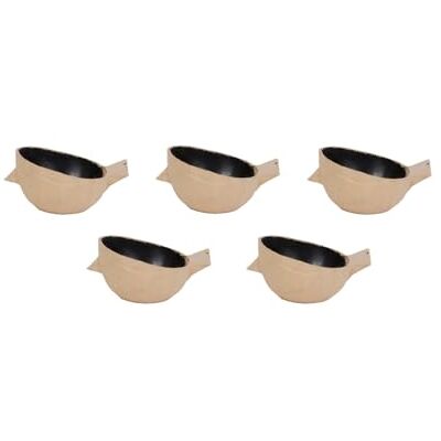 décopatch HD050Cpack Un lot de 5 supports en papier brun mâché 11X9X5 cm Waterproof Cache pot oiseau S décopatch HD050Cpack Un lot de 5 supports en papier brun mâché 11X9X5 cm Waterproof Cache pot oiseau S