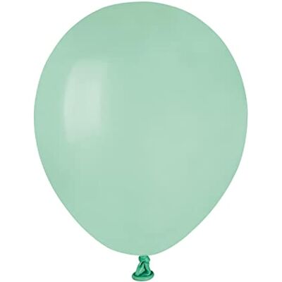 Ciao Lot de 100 ballons en latex naturel de qualité supérieure A50 (Ø 13 cm / 5 ''), vert aquamarine Ciao Lot de 100 ballons en latex naturel de qualité supérieure A50 (Ø 13 cm / 5 ''), vert aquamarine
