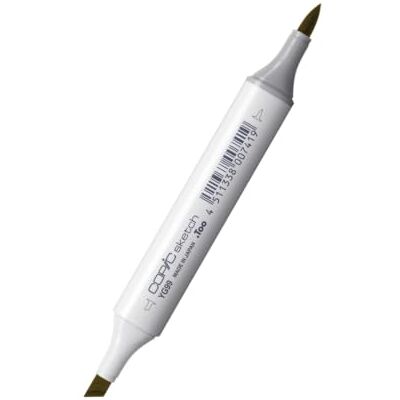 Copic Sketch Marqueur type YG 99 Marine Green Marqueur pinceau professionnel à base d'alcool avec pointe super pinceau et pointe moyenne Copic Sketch Marqueur type YG 99 Marine Green Marqueur pinceau professionnel à base d'alcool avec pointe super pinceau et pointe moyenne